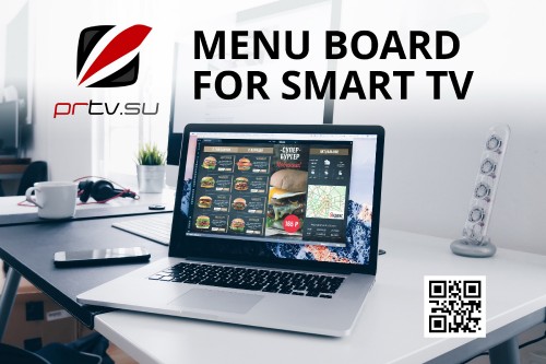 Digital Menu board for smart TV
