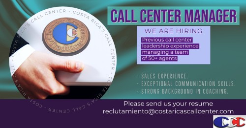 CALL CENTER MANAGER JOB COSTA RICA.